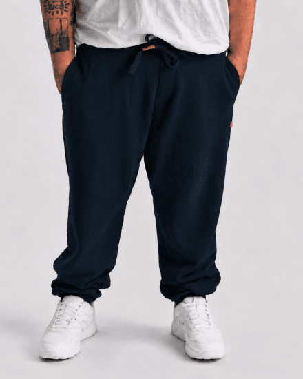 Motley Denim Berlin Sweatpants Navy - Tepláky & kraťasy - Tepláky a Teplákové Kraťasy 2XL-12XL
