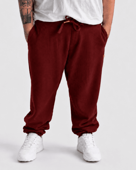 Motley Denim Berlin Sweatpants Red - Tepláky & kraťasy - Tepláky a Teplákové Kraťasy 2XL-12XL