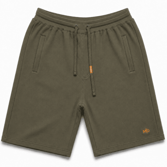 Motley Denim Paris Sweatshorts Dark Khaki - Tepláky & kraťasy - Tepláky a Teplákové Kraťasy 2XL-12XL