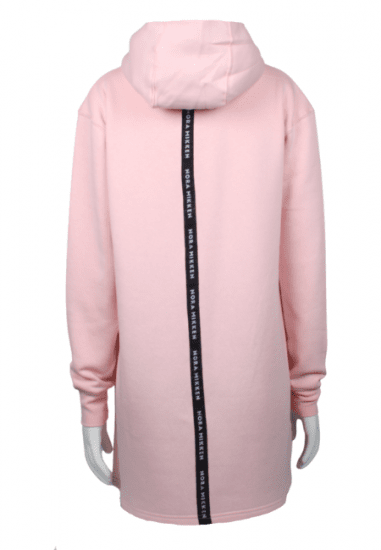 Nora Mikken KADRI Long Hoodie PINK - Mikiny & mikiny s kapucí - 