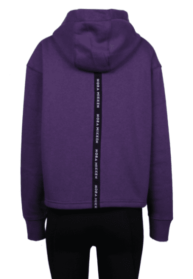 Nora Mikken GERTRUD Cropped Hoodie Purple - DÁMSKÉ OBLEČENÍ XS-XXL - 