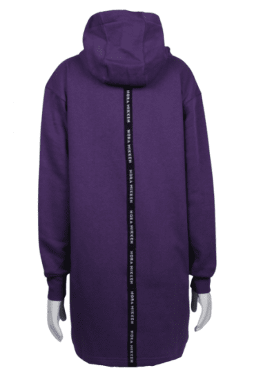Nora Mikken KADRI Long Hoodie Purple - Mikiny & mikiny s kapucí - 