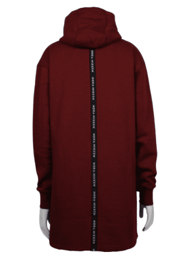 Nora Mikken KADRI Long Hoodie Burgundy - Mikiny & mikiny s kapucí - 