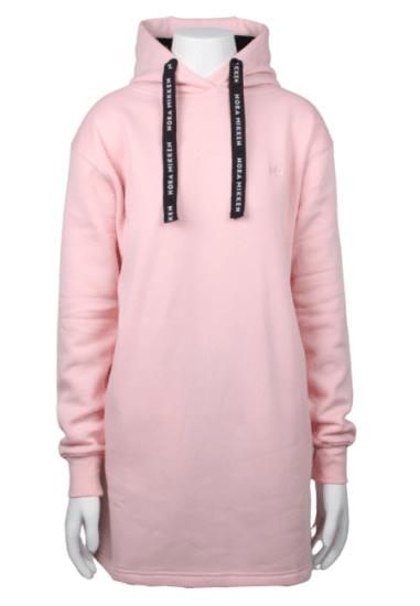 Nora Mikken KRISTINA Long Hoodie Pink - Mikiny & Mikiny s kapucí - 