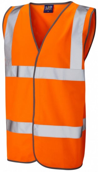 Leo Tarka Waistcoat Hi-Vis Orange - Pracovní Oděvy - Pracovní Oděvy 3XL-6XL