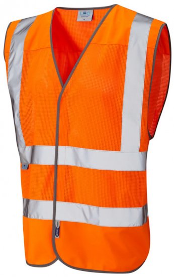 Leo Arlington Coolviz Waistcoat Hi-Vis Orange - Pracovní oděvy - Pracovní Oděvy 3XL-6XL