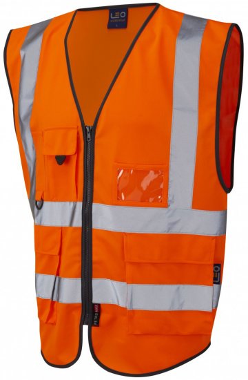 Leo Lynton Superior Waistcoat Hi-Vis Orange - Pracovní oděvy - Pracovní Oděvy 3XL-6XL