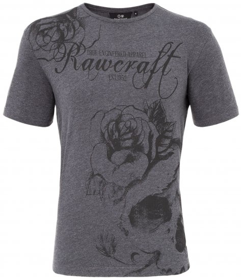 Rawcraft Webling T-shirt Charcoal - Trička - Trička nadměrné velikosti - 2XL-14XL