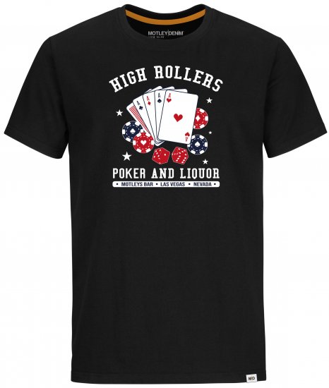 Motley Denim Wells T-shirt Black - Trička - Trička nadměrné velikosti - 2XL-14XL