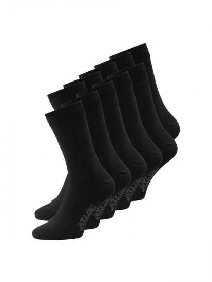 Jack & Jones Jens Ponožky Černá 10-pack - Spodní prádlo - Spodní Prádlo Nadměrné Velikosti 2XL-8XL