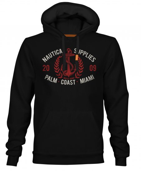 Motley Denim Yarm Hoodie Black - Mikiny & mikiny s kapucí - Mikiny & Mikiny s kapucí 2XL-12XL