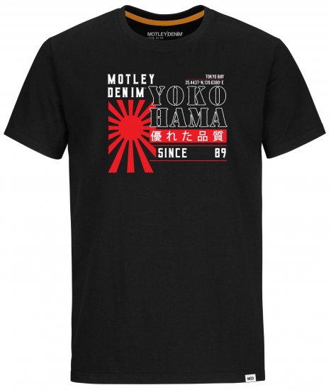 Motley Denim York T-Shirt Black - Trička - Trička nadměrné velikosti - 2XL-14XL
