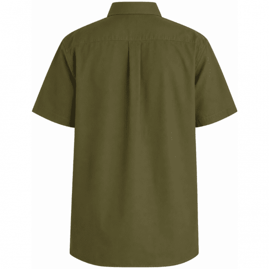 Motley Denim Zagreb Košile s krátkým rukávem Tmavé khaki - Košile - Košile 2XL-10XL