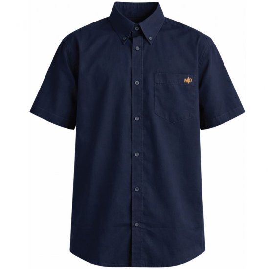 Motley Denim Zagreb Košile s krátkým rukávem Námořnická modrá - Košile - Košile 2XL-10XL
