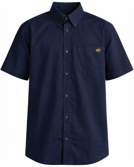 Motley Denim Zagreb Košile s krátkým rukávem Námořnická modrá - Košile - Košile 2XL-10XL