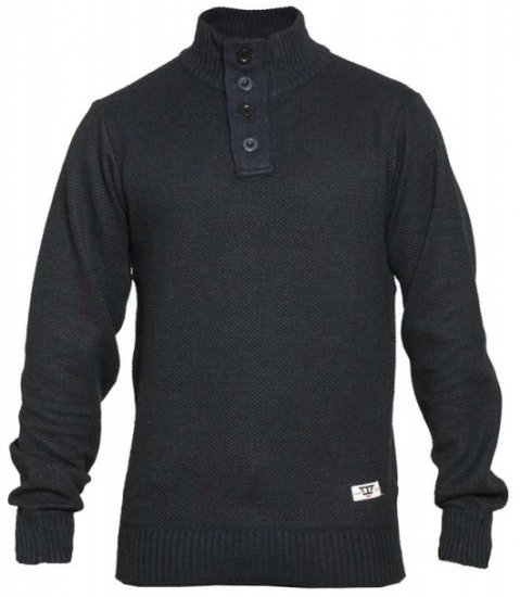 D555 Zane Sweater Navy - Mikiny & mikiny s kapucí - Mikiny & Mikiny s kapucí 2XL-12XL