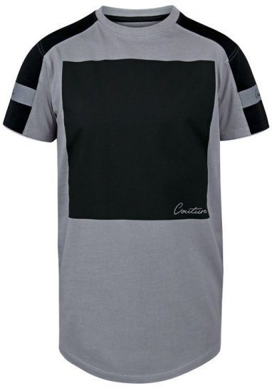 D555 Ziggy Organic Cotton T-Shirt Grey - Trička - Trička nadměrné velikosti - 2XL-14XL